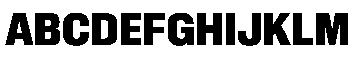 Sequel Sans Condensed Black Font UPPERCASE