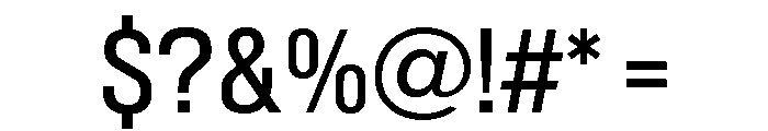 Sequel Sans Condensed Book Font OTHER CHARS