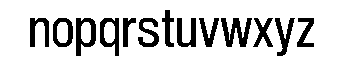 Sequel Sans Condensed Book Font LOWERCASE