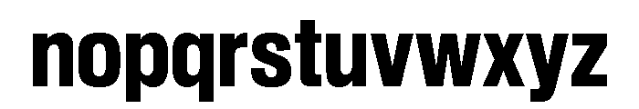 Sequel Sans Condensed Extra Bold Font LOWERCASE