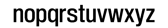 Sequel Sans Condensed Medium Font LOWERCASE