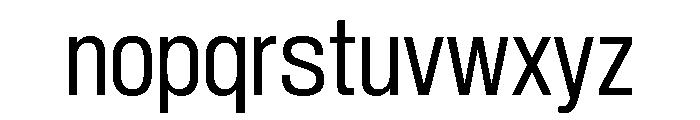Sequel Sans Condensed Regular Font LOWERCASE
