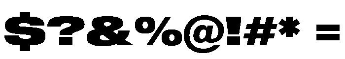 Sequel Sans Extended Black Font OTHER CHARS