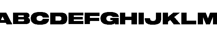 Sequel Sans Extended Black Font UPPERCASE