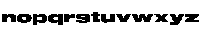 Sequel Sans Extended Black Font LOWERCASE