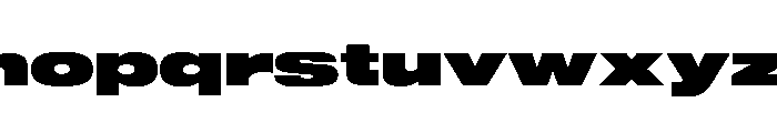 Sequel Sans Extended Extra Black Font LOWERCASE