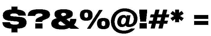Sequel Sans Extended Extra Bold Font OTHER CHARS