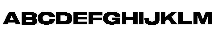 Sequel Sans Extended Extra Bold Font UPPERCASE