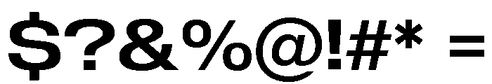 Sequel Sans Extended Medium Font OTHER CHARS