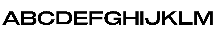 Sequel Sans Extended Medium Font UPPERCASE