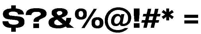 Sequel Sans Extended Semi Bold Font OTHER CHARS