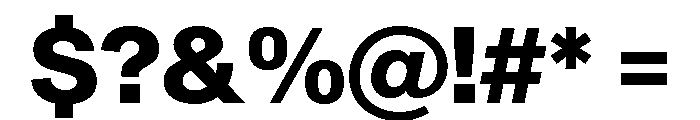 Sequel Sans Extra Bold Font OTHER CHARS