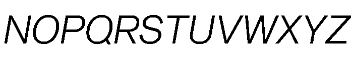 Sequel Sans Variable Italic Font UPPERCASE