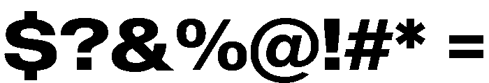 Sequel Sans Wide Bold Font OTHER CHARS