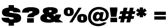 Sequel Sans Wide Extra Black Font OTHER CHARS