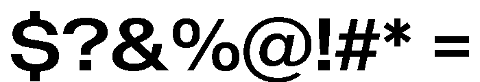 Sequel Sans Wide Medium Font OTHER CHARS