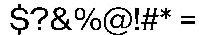 Sequel Sans Wide Regular Font OTHER CHARS