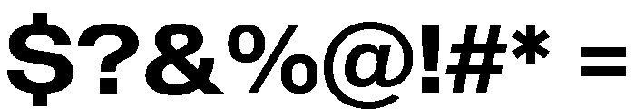 Sequel Sans Wide Semi Bold Font OTHER CHARS
