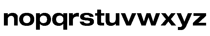 Sequel Sans Wide Semi Bold Font LOWERCASE