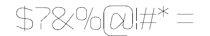 Sequenz Air Font OTHER CHARS