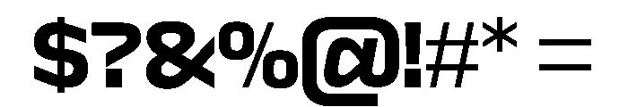 Sequenz Bold Font OTHER CHARS