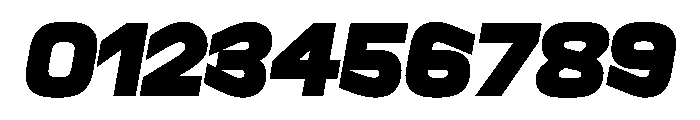 Sequenz Heavy Italic Font OTHER CHARS