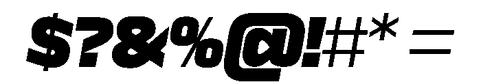 Sequenz Heavy Italic Font OTHER CHARS