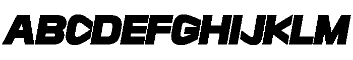 Sequenz Heavy Italic Font UPPERCASE
