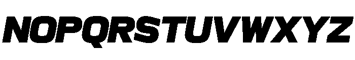 Sequenz Heavy Italic Font UPPERCASE