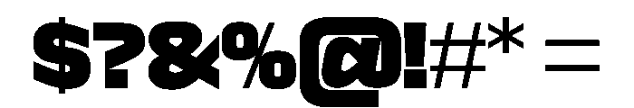 Sequenz Heavy Font OTHER CHARS