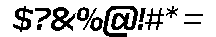Sequenz Medium Italic Font OTHER CHARS