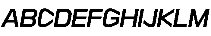 Sequenz Medium Italic Font UPPERCASE