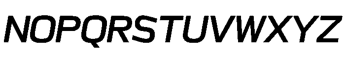 Sequenz Medium Italic Font UPPERCASE