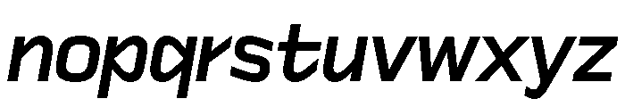 Sequenz Medium Italic Font LOWERCASE