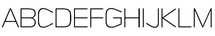 Sequenz Thin Font UPPERCASE