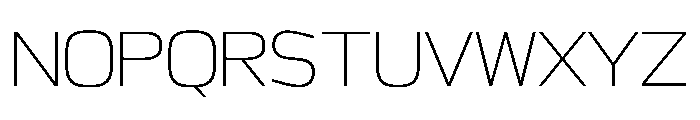 Sequenz Thin Font UPPERCASE