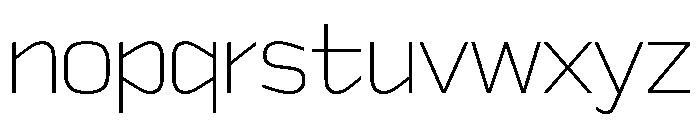 Sequenz Thin Font LOWERCASE