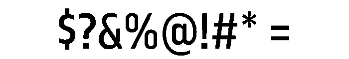 Serca CondensedMedium Font OTHER CHARS