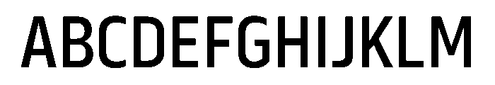 Serca CondensedMedium Font UPPERCASE