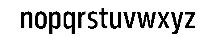 Serca CondensedMedium Font LOWERCASE