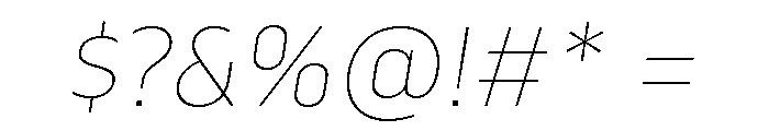 Serca VariableItalic Font OTHER CHARS
