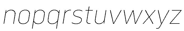 Serca VariableItalic Font LOWERCASE