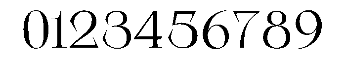 SerifbabeALPHA Regular Font OTHER CHARS