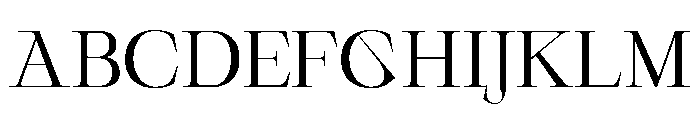 SerifbabeALPHA Regular Font UPPERCASE
