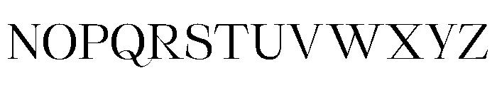 SerifbabeALPHA Regular Font UPPERCASE