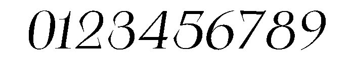 SerifbabeALPHA RegularItalic Font OTHER CHARS