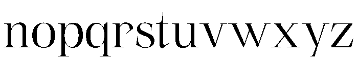 SerifbabeALPHA Regular Font LOWERCASE