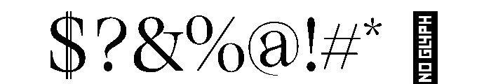 SerifbabeSIGMA Regular Font OTHER CHARS