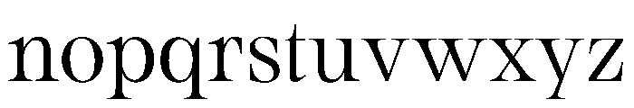 SerifbabeSIGMA Regular Font LOWERCASE