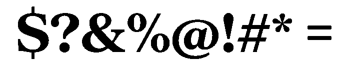 Serrif TRIAL Bold Instance Font OTHER CHARS